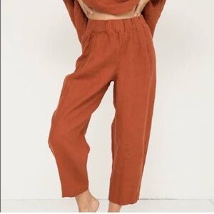 Elizabeth Suzann Andy Trousers Midweight Linen Terra
